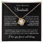 To My Beautiful Soulmate | I Love You, Forever & Always - Love Knot Necklace