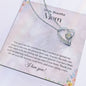 To My Beautiful Mom | I Love You - Forever Love Necklace